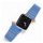 Curea de schimb DUX DUCIS (dimensiune personalizată, mică, silicon, efect piele, magnetică) ALBASTRU DESCHIS Apple Watch Series 2 38mm, Apple Watch Series 3 38mm, Apple Watch Series 4 40mm, Apple Watch Series 5 40mm, Apple Watch Series 6 40mm, Apple