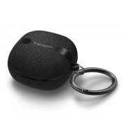   Husa din silicon SPIGEN URBAN FIT (carabinier, acoperire textila) NEGRA Samsung Galaxy Buds 2/Live/Pro