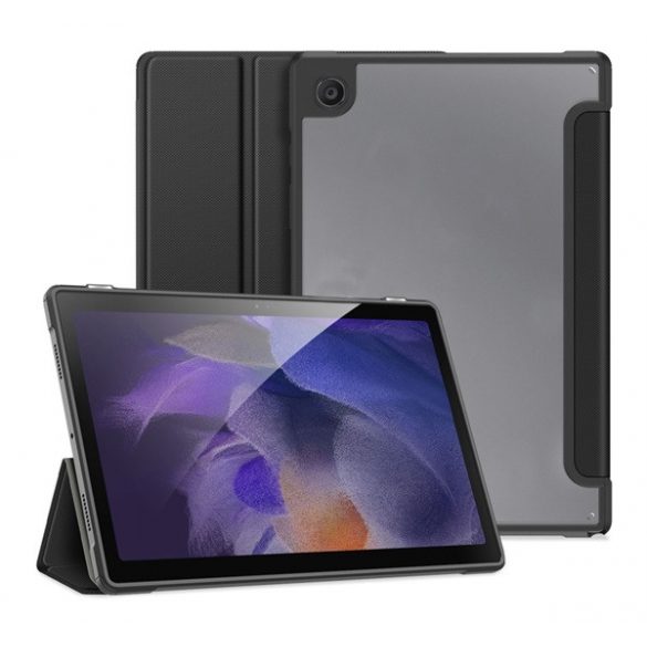 Husa DUX DUCIS TOBY in picioare, efect piele (FLIP activ, deschidere laterala, TRIFOLD, suport desktop) NEGRU Samsung Galaxy Tab A8 10.5 WIFI (2021) SM-X200, Samsung Galaxy Tab A8 10.5 LTE (2021) SM-X205