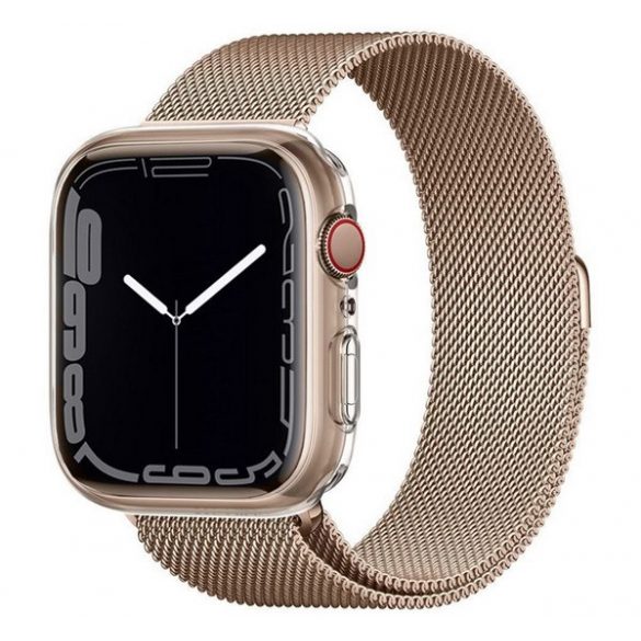 Cadru de ceas din silicon SPIGEN LIQUID CRYSTAL (rezistență la șocuri, succesorul lui 062CS24473) TRANSPARENT Apple Watch Series 4 44mm, Apple Watch Series 5 44mm, Apple Watch Series 6 44mm, Apple Watch Series SE 44mm, Apple Watch Series 7 45mm