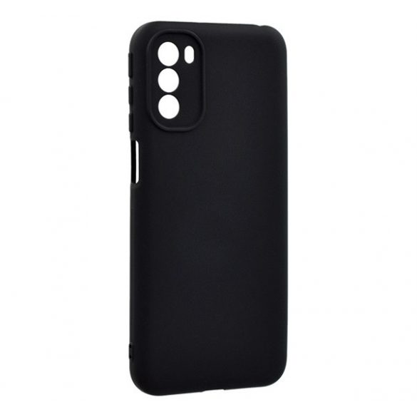 Protector de telefon din silicon (mat, interior cu pluș din microfibră anti-zgârieturi, premium) NEGRU Motorola Moto G41 (XT2167), Moto G31 (XT2173)