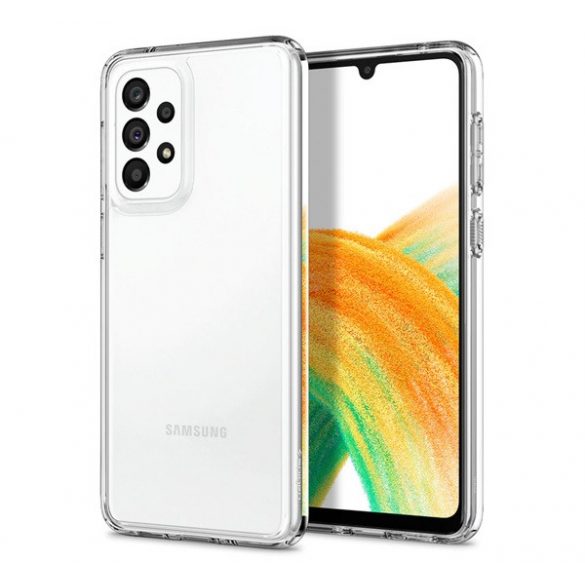 Protectie de telefon din plastic SPIGEN ULTRA HYBRID (rezistenta la impact mediu, cadru perna de aer din silicon) TRANSPARENT Samsung Galaxy A33 5G (SM-A336)