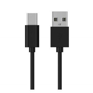 Cablu de date (USB - Tip-C special, cap lung 8mm, 100cm) NEGRU