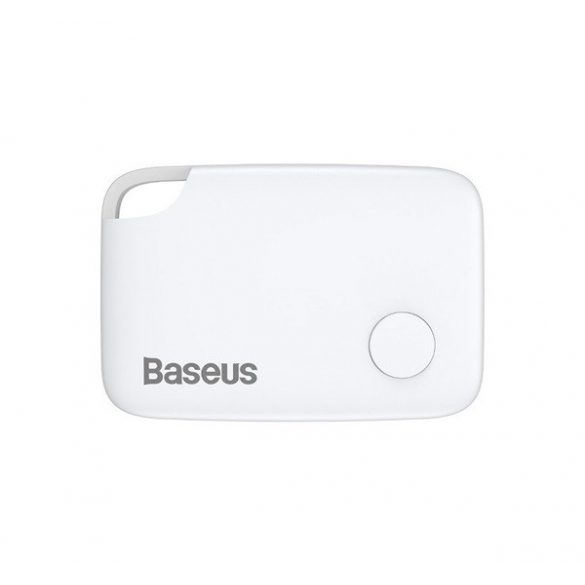 Tracker bluetooth BASEUS T2 (pentru breloc, geantă, mașină, urmărire în timp real, 6 luni de viață a bateriei) ALB