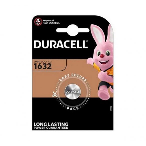 Pilă monedă DURACELL (CR1632, 3V, litiu) 1buc/pachet