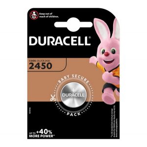 Pilă monedă DURACELL (CR2450, 3V, litiu) 1buc/pachet