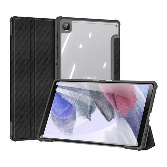 Husa DUX DUCIS TOBY in picioare, efect piele (FLIP activ, deschidere laterala, TRIFOLD, suport desktop, suport creion) NEGRU Samsung Galaxy Tab A7 Lite WIFI (SM-T220), Samsung Galaxy Tab A7 Lite LTE (SM-T225)