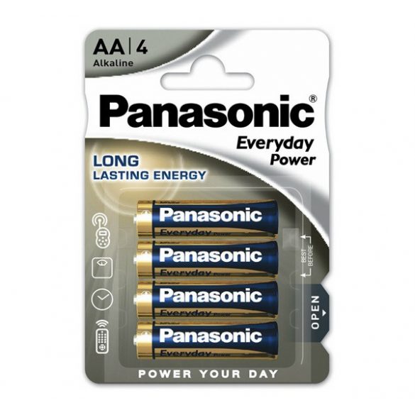 Baterie super durabilă PANASONIC EVERYDAY POWER (AA, LR6EPS, 1,5 V, alcalină) 4 buc/pachet