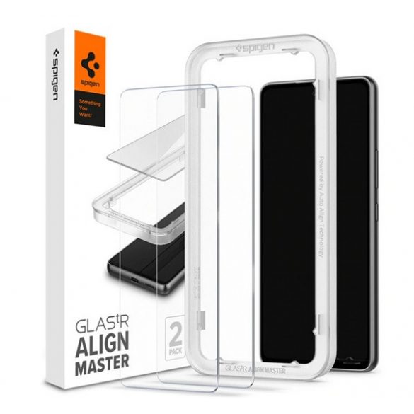 SPIGEN ALM FC folie sticlă protecție ecran2pcs (2.5D, rezistent la amprente, extra rezistent la zgârieturi, 9H, ultra subțire, evidențierea culorilor) pentru Samsung Galaxy A53 (SM-A536) 5G