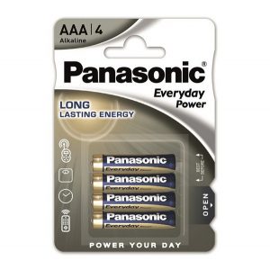 Baterie super durabilă PANASONIC EVERYDAY POWER (AAA, LR03EPS, 1,5 V, alcalină) 4 buc/pachet