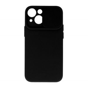 Protectie de telefon din silicon (mat, interior microfibra plus, protectie camera) NEGRU Apple iPhone 12 Pro