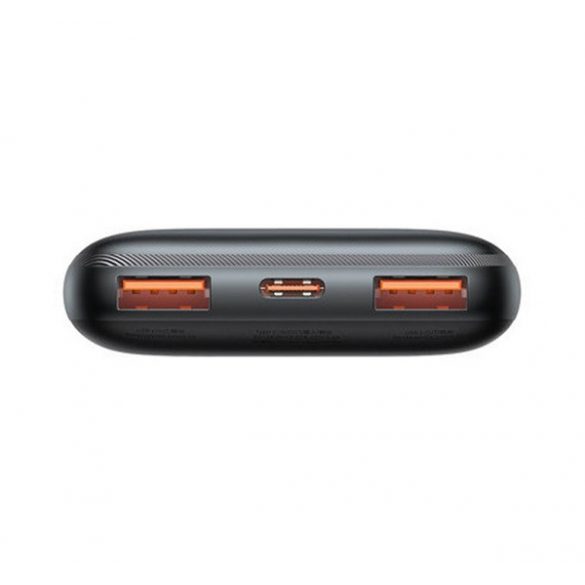 Încărcător de urgență BASEUS BIPOW PRO 2 prize USB+Type-C (10000mAh, 20W, încărcător rapid, indicator LED) NEGRU