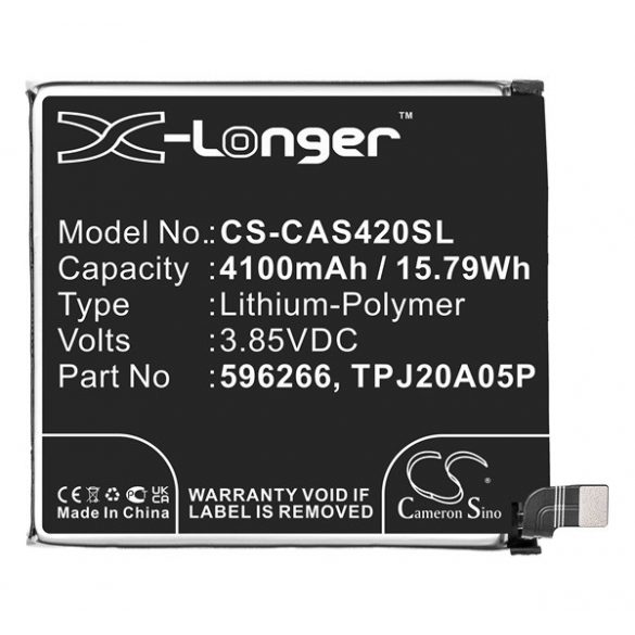 Baterie CAMERON SINO Li-Polymer (3,85V/4100mAh, compatibil CAT 596266) BLACK CAT S42