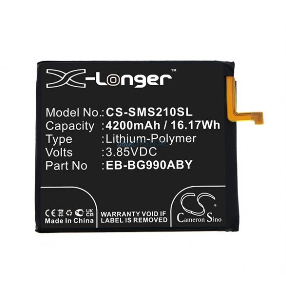 Baterie CAMERON SINO Li-Polymer (3,85V/4200mAh, compatibil cu Samsung EB-BG990ABY) NEGRU Samsung Galaxy S21 FE (SM-G990)