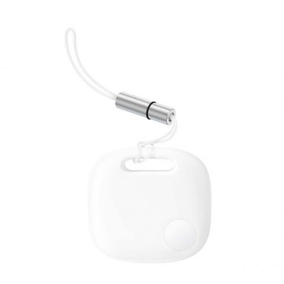 Tracker bluetooth BASEUS T2PRO (pentru breloc, geantă, mașină, urmărire în timp real, baterie CR2032) ALB