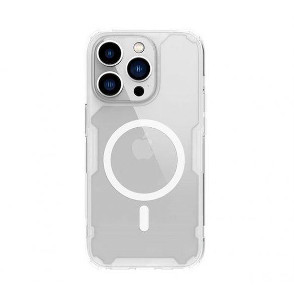 Protector de telefon din plastic NILLKIN NATURE PRO MAGNETIC (rezistență medie la impact, colț cu pernă de aer, atașament Magsafe) TRANSPARENT Apple iPhone 14 Pro Max