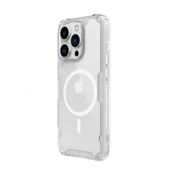 Protector de telefon din plastic NILLKIN NATURE PRO MAGNETIC (rezistență medie la impact, colț cu pernă de aer, atașament Magsafe) TRANSPARENT Apple iPhone 14 Pro