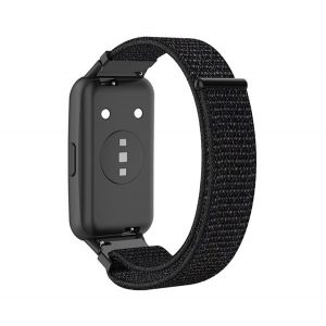 Curea (dimensiune personalizată, nailon, velcro, respirabilă) negru Honor Band 7, Huawei Band 7