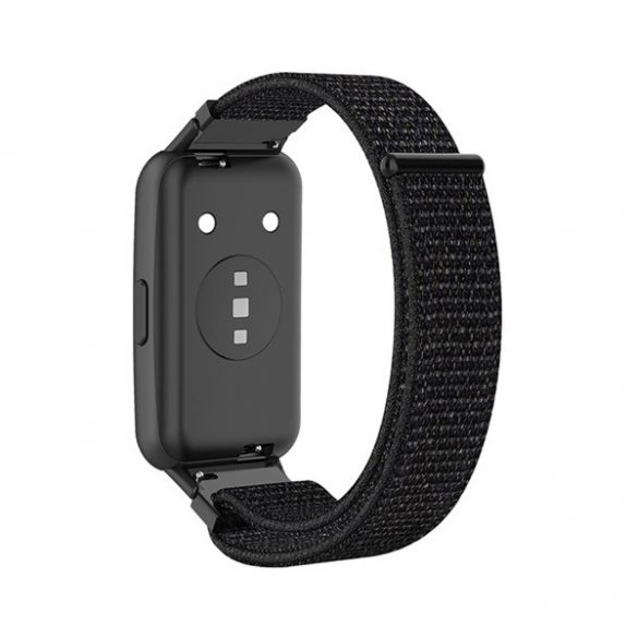 Curea (dimensiune personalizată, nailon, velcro, respirabilă) negru Honor Band 7, Huawei Band 7