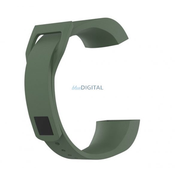 Curea de schimb (dimensiune personalizată, silicon) VERDE ÎNCHIS Xiaomi MI Band 4C