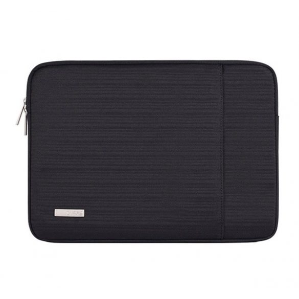 Carcasă pentru laptop CANVASARTISAN (universală, dimensiune 14 inchi, 373x265x24mm, rezistentă la cădere, interior de pluș, premium) NEGRU