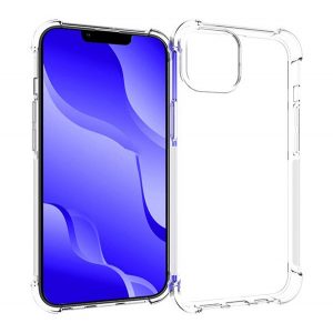 Protectie din silicon pentru telefon (rezistenta medie la impact, colt cu perna de aer) TRANSPARENT Apple iPhone 14