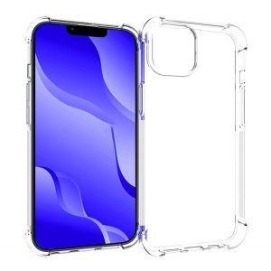 Protectie din silicon pentru telefon (rezistenta la impact mediu, colt cu perna de aer) TRANSPARENT Apple iPhone 14 Plus