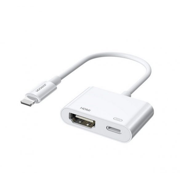 Cablu adaptor JOYROOM (HDMI+priza lightning + lightning) ALB