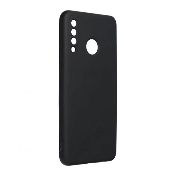 Protector de telefon din silicon (mat, interior din pluș din microfibră anti-zgârieturi, premium) NEGRU Huawei P30 Lite (Nova 4e)