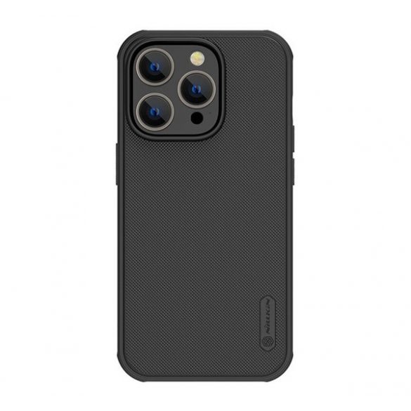 Protector de telefon din plastic NILLKIN SUPER FROSTED PRO MAGNETIC (rezistență medie la impact, atașament Magsafe) NEGRU Apple iPhone 14 Pro