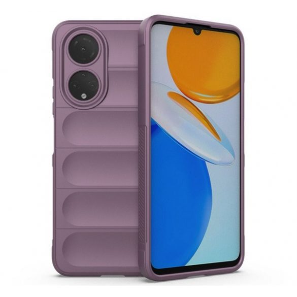 Husă silicon pentru telefon (mediu rezistent la șocuri, protecție cameră, model 3D) LILA Honor X7 (2022)