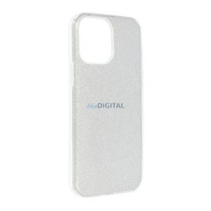 Protectie de telefon din silicon (interior din plastic, spate lucios) SILVER Apple iPhone 14 Pro