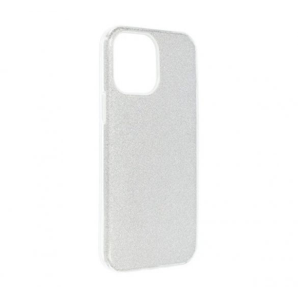 Protectie de telefon din silicon (interior din plastic, spate lucios) SILVER Apple iPhone 14 Plus