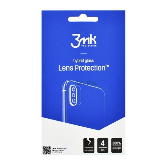 3MK LENS PROTECTION sticla de protectie camera 4buc (flexibil, rezistent la zgarieturi, ultra-subtire, 0.2mm, 7H) TRANSPARENT Huawei Nova Y90