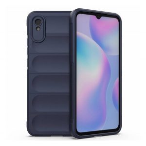 Protectie din silicon pentru telefon (rezistenta la impact mediu, protectie camera, model 3D) ALBASTRU INCHIS Xiaomi Redmi 9A (Redmi 9 AT)