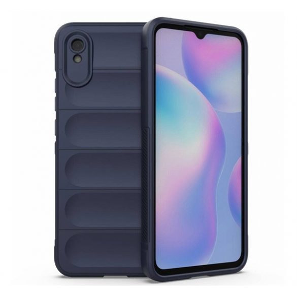 Protectie din silicon pentru telefon (rezistenta la impact mediu, protectie camera, model 3D) ALBASTRU INCHIS Xiaomi Redmi 9A (Redmi 9 AT)