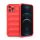 Protectie din silicon pentru telefon (rezistenta la impact mediu, protectie camera, model 3D) RED Apple iPhone 12 Pro