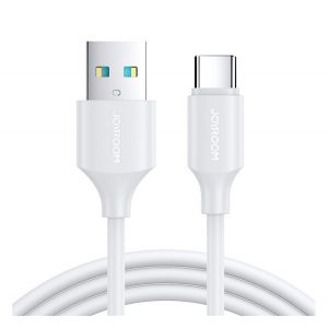 Cablu de date JOYROOM (USB - Type-C, 3A, încărcător rapid PD, 200cm) ALB