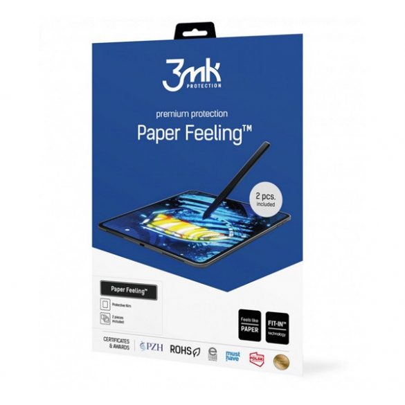 Film protector ecran 3MK PAPER FEELING 2buc (ecran complet, efect hârtie, 0,16 mm) TRANSPARENT Apple IPAD Air 2019 (Air 3)