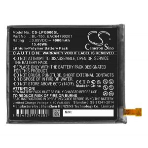 Baterie Li-Polymer CAMERON SINO (3,85V/4000mAh, compatibil LG BL-T50) NEGRU LG Velvet 5G (G900N)