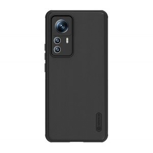 Protector de telefon din plastic NILLKIN SUPER FROSTED PRO (rezistent mediu la impact, cauciucat, suprafata aspra) NEGRU Xiaomi 12T Pro, Xiaomi 12T