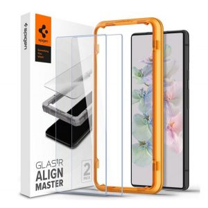 SPIGEN ALM FC sticlă de protecție pentru ecran 2 buc (2.5D, fără amprentă, foarte rezistent la zgârieturi, 9H, ultra-subțire, îmbunătățire a culorii) TRANSPARENT Google Pixel 7