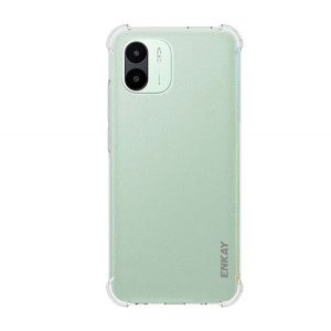 Protector de telefon din silicon ENKAY (rezistenta medie la impact, colt cu perna de aer) TRANSPARENT Xiaomi Redmi A1, Xiaomi Redmi A2