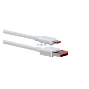 XIAOMI cablu de date (USB - Tip-C, 6A, încărcător rapid PD, 100cm) ALB