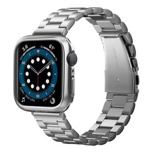 SPIGEN THIN FIT cadru de ceas din plastic (rezistent la șocuri medii) GREY Apple Watch Series 4 44mm, Apple Watch Series 5 44mm, Apple Watch Series 6 44mm, Apple Watch Series SE 44mm