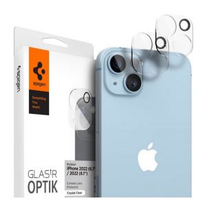 SPIGEN OPTIK sticla protectie camera 2buc (9H) TRANSPARENT Apple iPhone 14 Plus, iPhone 14