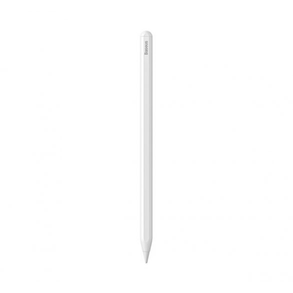 Stylus BASEUS SMOOTH WRITING (activ, magnetic, wireless + vârf de rezervă, compatibil cu Apple Pencil) ALB Apple IPAD, IPAD 2, IPAD (a treia generație)