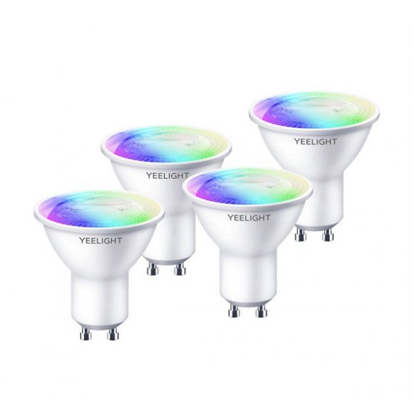 Bec inteligent XIAOMI YEELIGHT W1 4 buc (peră LED reglabil, 2700K, 5W, 350 Lumen, control mobil) CULOARE ALB