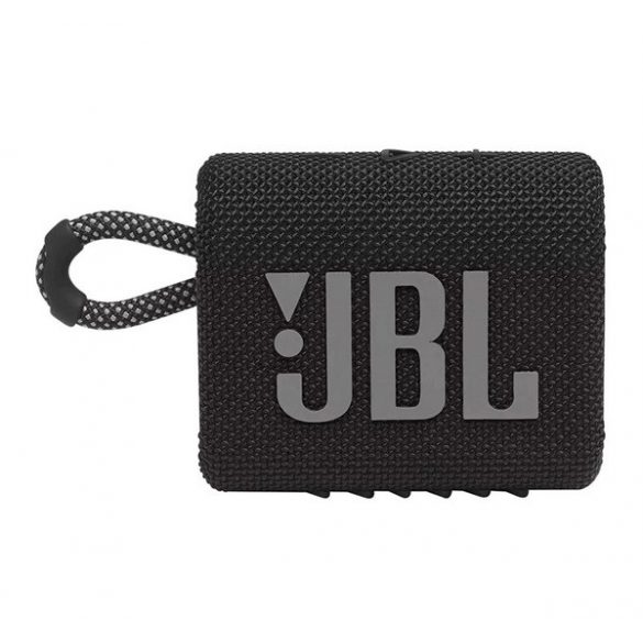 Difuzor portabil bluetooth JBL GO3 (baterie internă de 750 mAh, putere de 4,2 W, rezistent la apă, rezistent la praf) NEGRU