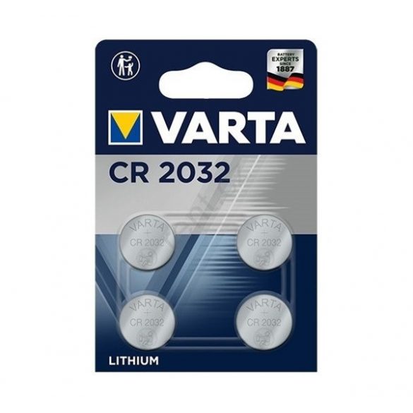 Celulă monedă VARTA (CR2032, 3V, litiu) 4 buc/pachet